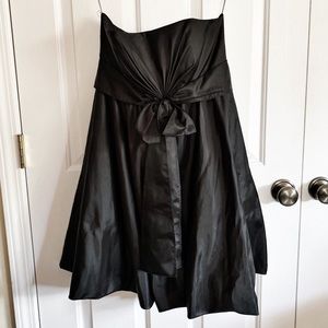 Black DE LARU COLLECTION strapless bubble dress